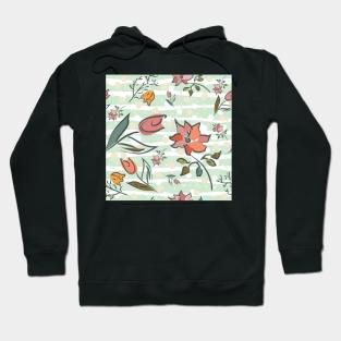 Floral Pattern Hoodie